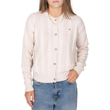 Tommy Hilfiger Girls Cardigan Cable 07628 Cashmere Creme